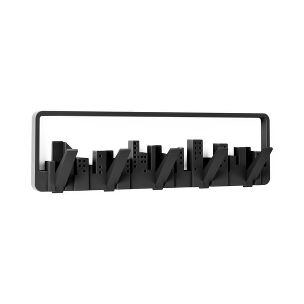 Fekete műanyag fali fogas Skyline – Umbra-image-2