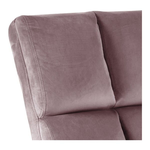Rózsaszín bársony fotel Alba – Actona-image-4