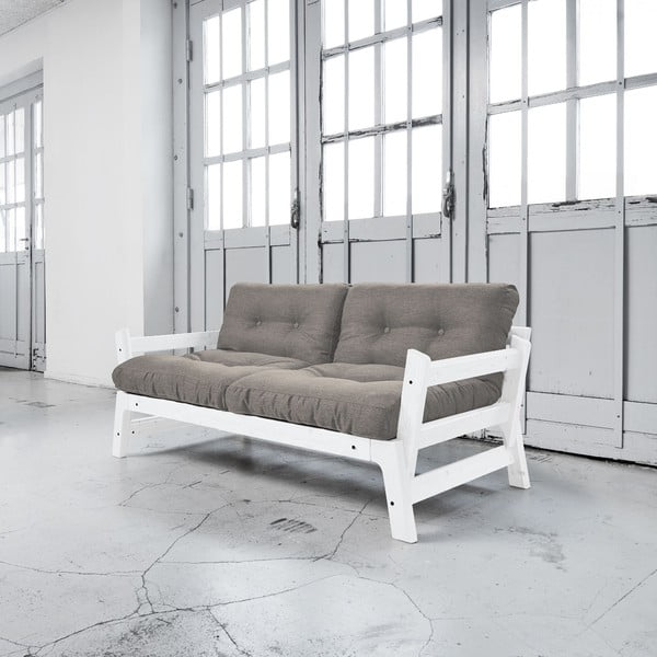 Step White/Granite Grey kinyitható kanapé - Karup