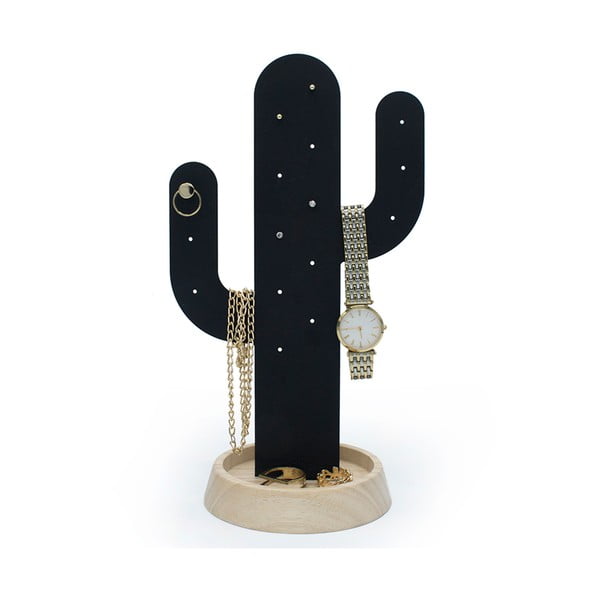 Cactus fekete ékszertartó állvány - Qualy&CO