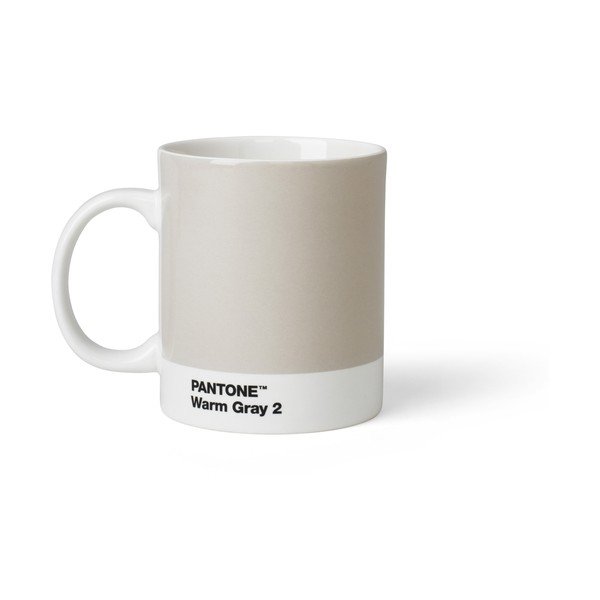 Világosszürke porcelán bögre 375 ml Warm Gray 2 – Pantone