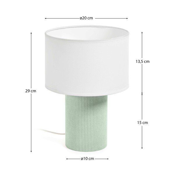 Fehér-türkiz gyerek éjjelilámpa Bianella – Kave Home-image-3