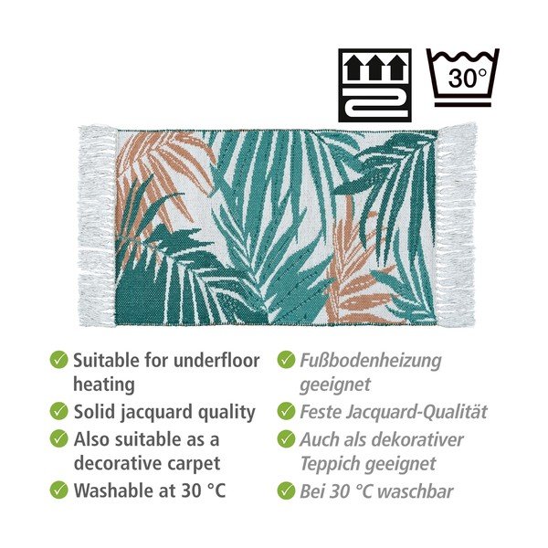 Zöld textil fürdőszobai kilépő 50x80 cm Suva – Wenko-image-4