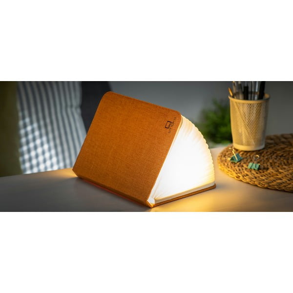 Booklight narancssárga nagyméretű könyvalakú LED asztali lámpa - Gingko