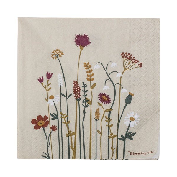 Papír szalvéta szett 20 db-os 33x33 cm Paige – Bloomingville