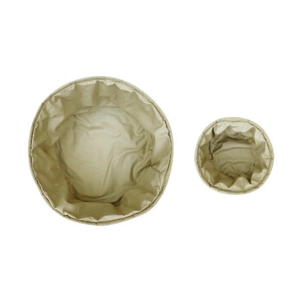 Világoszöld textil gyerek tárolódoboz szett 2 db-os ø 30x20 cm Bambie Olive – Lorena Canals-image-3