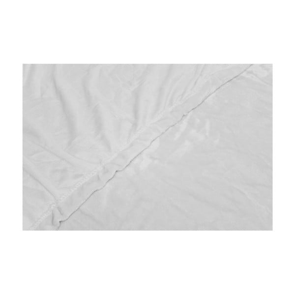 Fehér kétszemélyes mikroplüss lepedő, 180 x 200 cm - My House-image-1