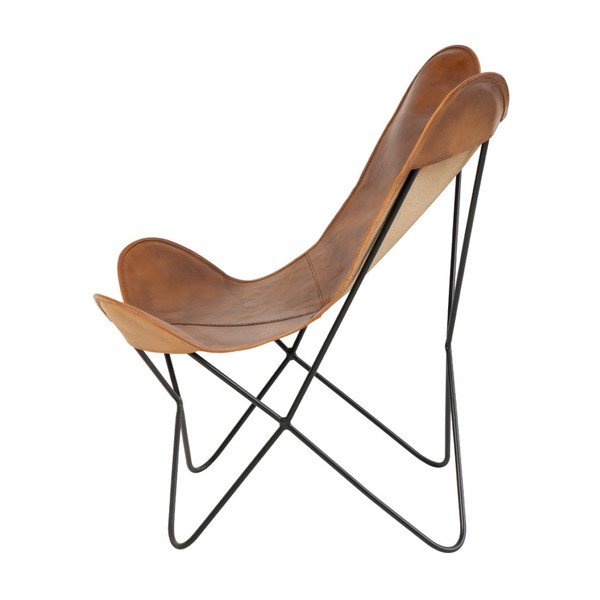 Farfalla barna bőr pillangó alakú szék - sømcasa-image-3