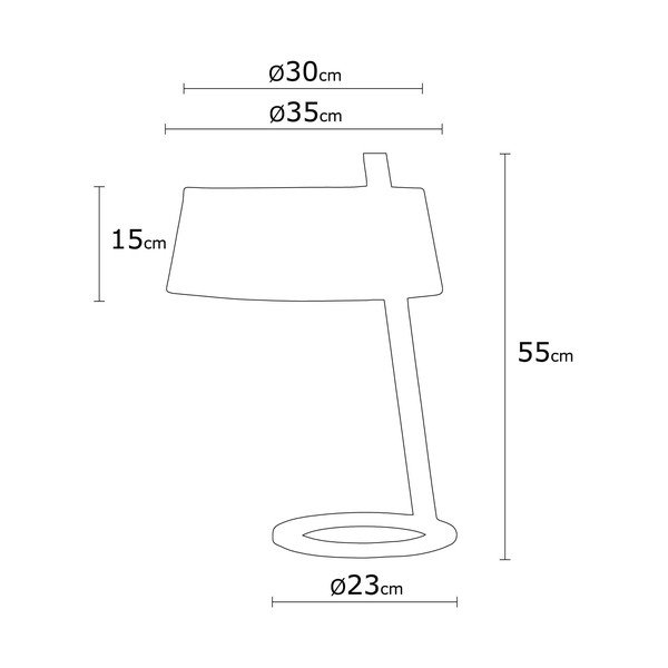 Decor Way Surf krémszínű asztali lámpa - Homemania-image-2