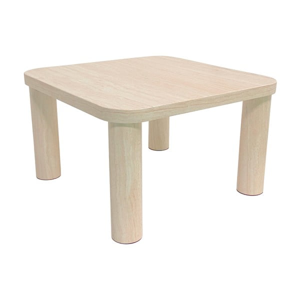 Bézs dohányzóasztal márvány dekorral 60x60 cm Solano – Actona