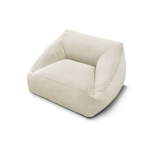 Krémszínű műszőrme babzsákfotel Lilibet – Bobochic Paris-image-4