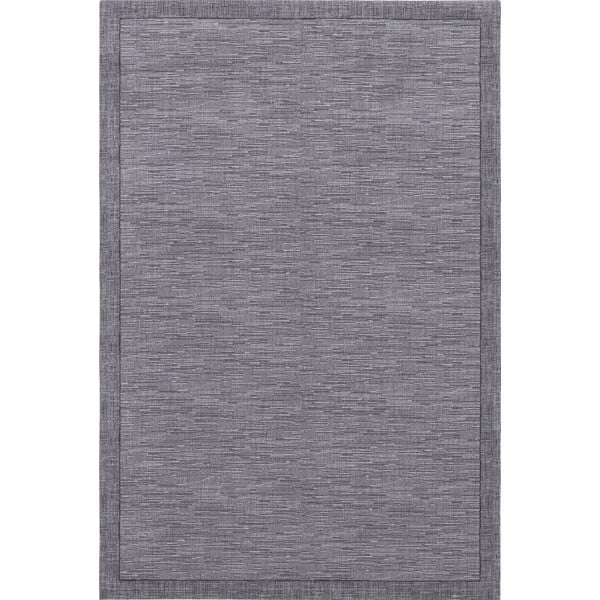 Sötétszürke gyapjú szőnyeg 200x300 cm Linea – Agnella