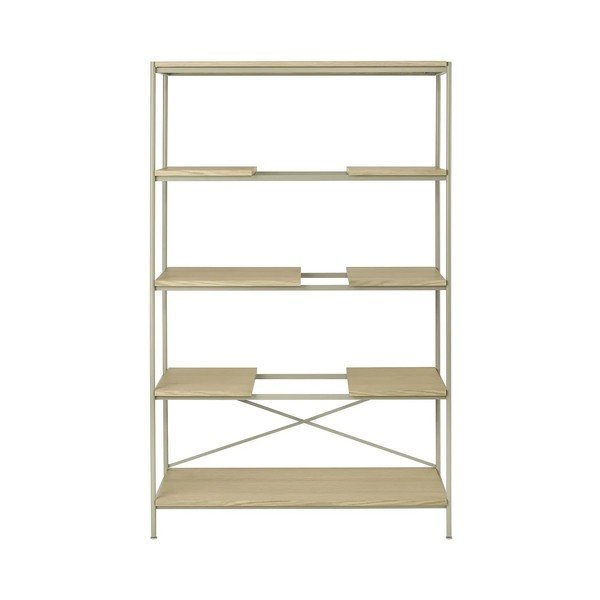 Natúr színű polcos állvány tölgyfa dekorral 105x170x40 cm Sukoya – Blomus