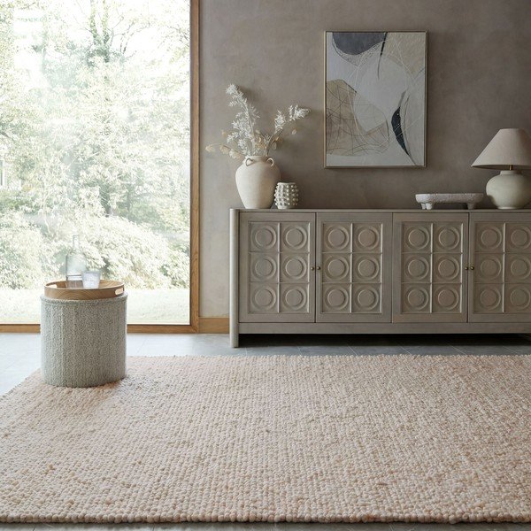 Krémszínű kézi szövésű szőnyeg 120x170 cm Finley – Flair Rugs-image-1