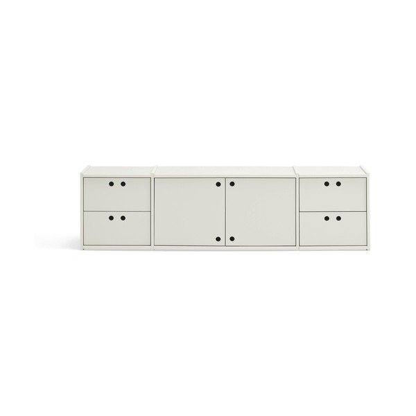 Krémszínű TV-állvány 157x42x40 cm Wally – Teulat