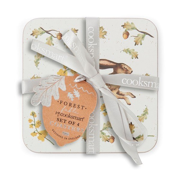 Szürkésbarna parafa poháralátét szett 4 db-os Forest Fable – Cooksmart ®-image-2