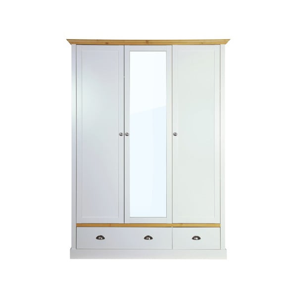 Sandringham szürke-fehér ruhásszekrény, 192 x 148 cm - Steens