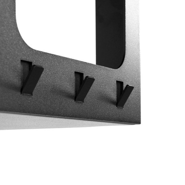 Fekete acél fali fogas polccal 100 cm Luno Small – Spinder Design-image-4