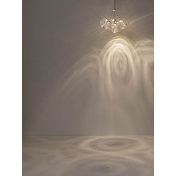 Sárgaréz színű üveg LED dimmelhető függőlámpa ø 42 cm Blazik – Nova Luce-image-3