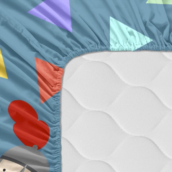 Knight elasztikus pamut lepedő, 70 x 140 cm - Mr. Fox-image-1