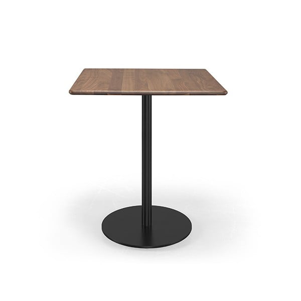 Bistrô kávézó asztal diófa asztallappal, 70 x 70 cm - Wewood - Portuguese Joinery