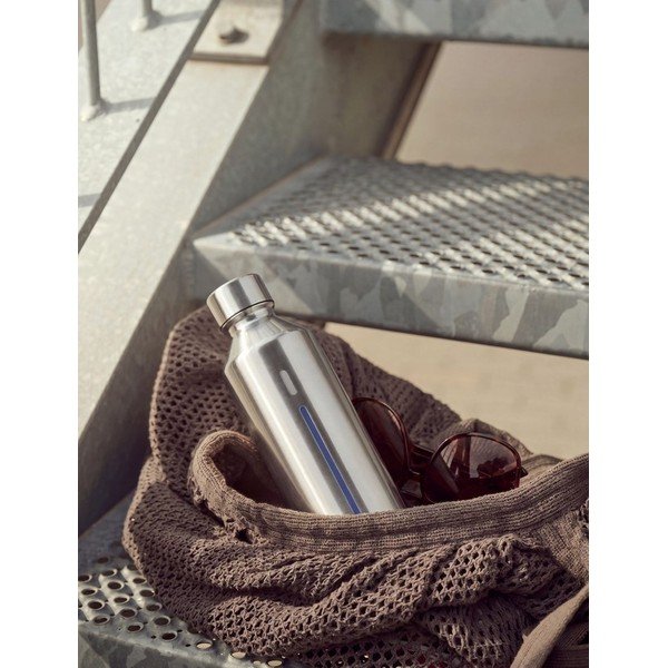 Ezüstszínű rozsdamentes acél szódakészítő palack Brus – Stelton-image-4