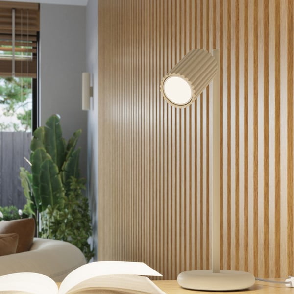 Krémszínű fali lámpa Gleam – Sollux-image-3