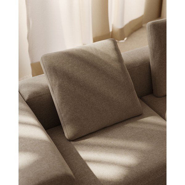 Bézs zsenília párna kanapéra Blok – Kave Home-image-1