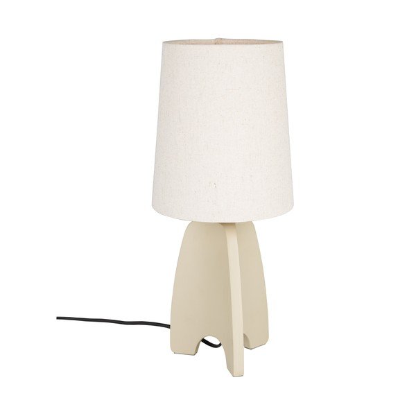 Bézs beton asztali lámpa textil búrával (magasság 45 cm) Saba – Zuiver