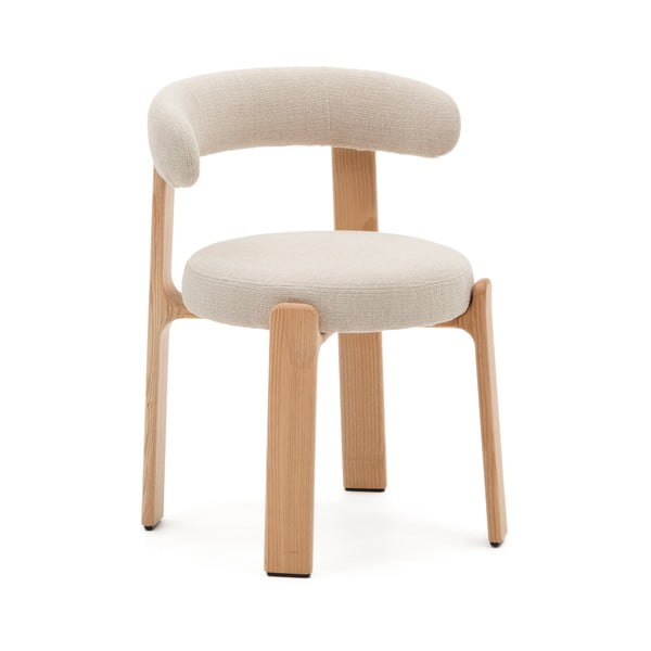 Bézs-natúr színű kőrisfa étkezőszék Granite – Kave Home