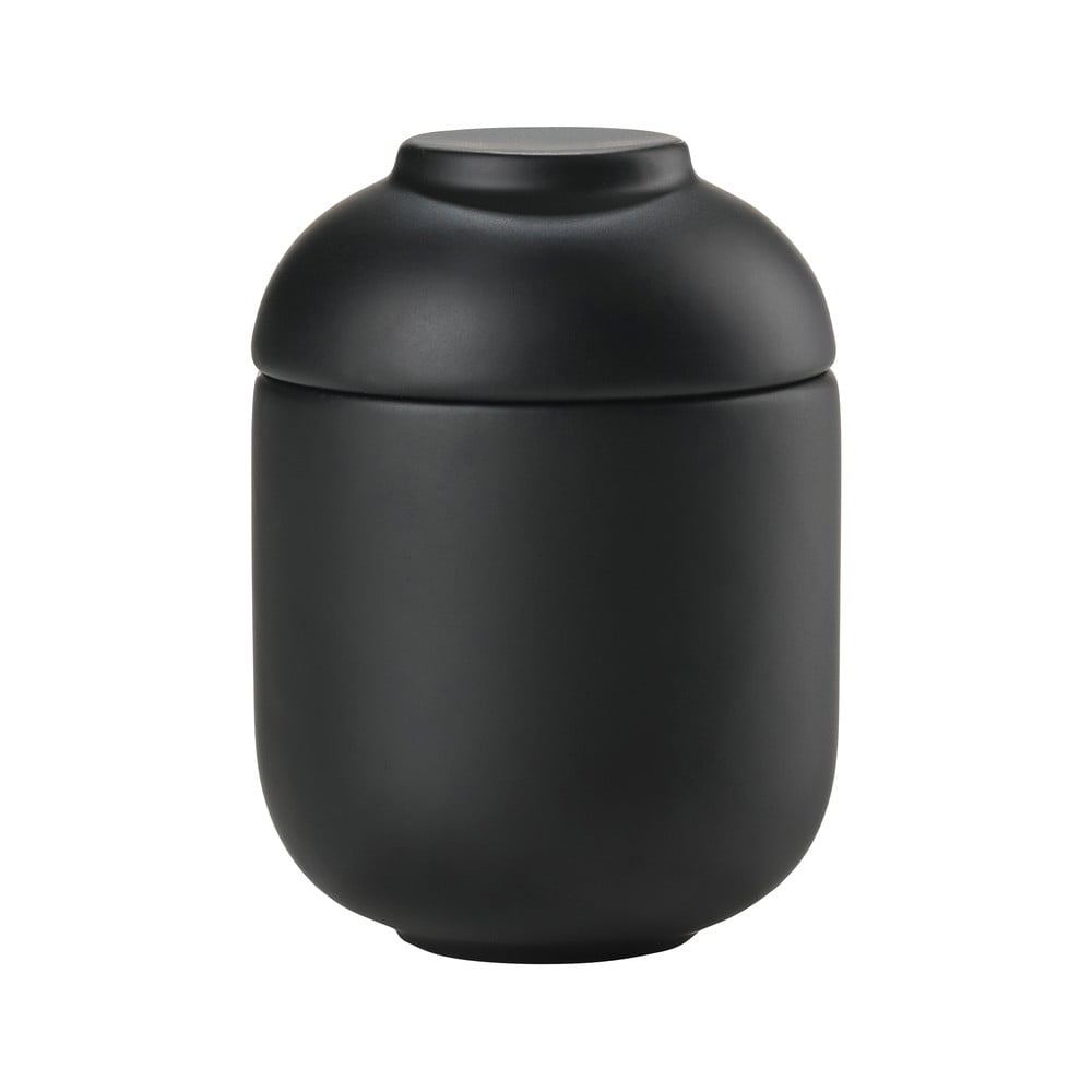 Fekete agyagkerámia fürdőszobai rendszerező vattakorongokhoz Sensu – Zone