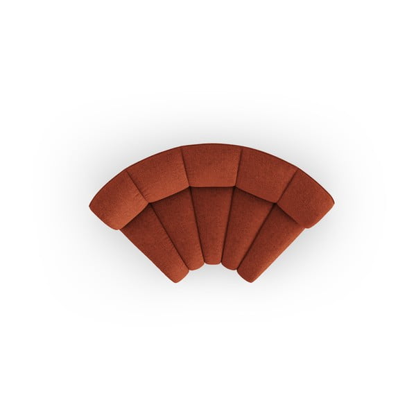 Téglavörös zsenília kanapé modul (variálható sarok) Lupine – Micadoni -image-2