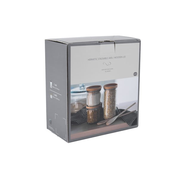 Üvegedény készlet 3 db-os Hermetic – Ego Dekor-image-1