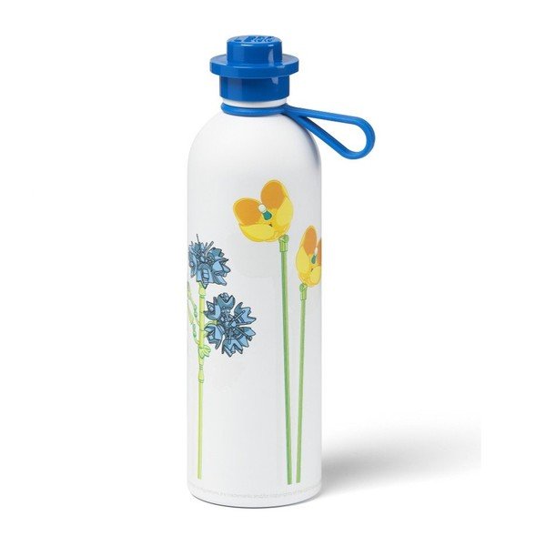 Fehér-kék gyerek termosz 560 ml Meadow Flowers – LEGO®