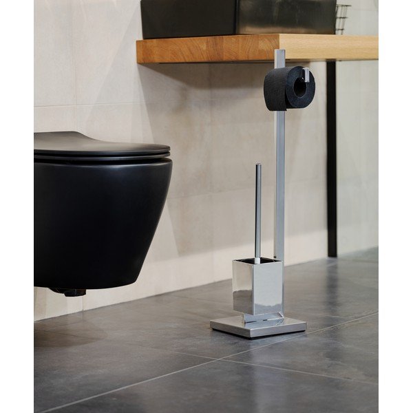 Quadro WC-papír tartó állvány WC-kefével - Wenko-image-1