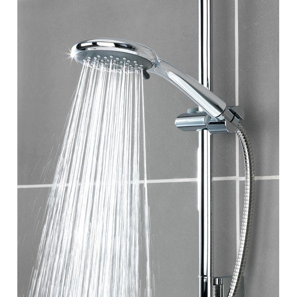 Saving szürke víztakarékos tusolófej, ø 11 cm - Wenko-image-1