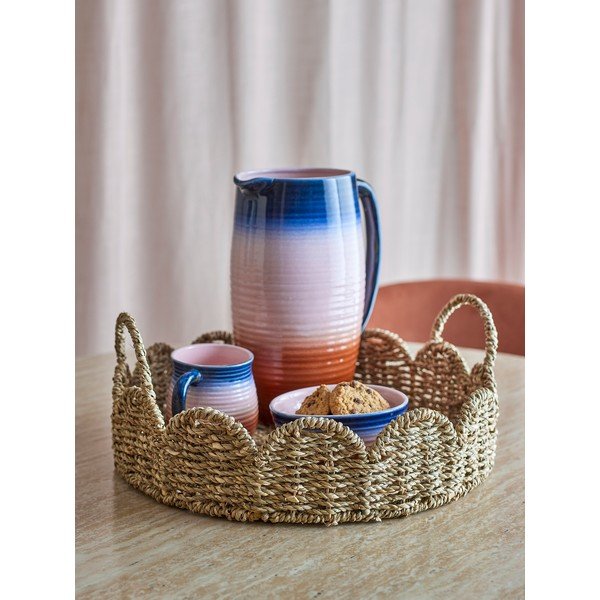 Tengerifű szervírozó tálca ø 35 cm Brea – Bloomingville-image-1