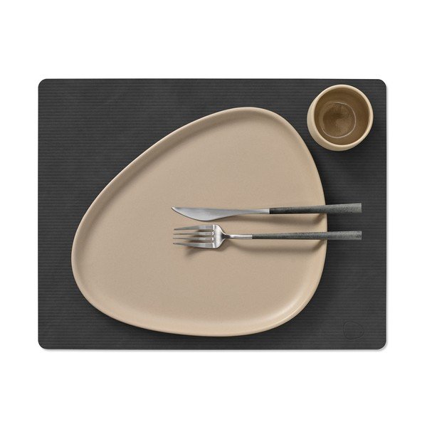 Öko bőr tányéralátét 35x45 cm Square L Corduroy – LIND DNA-image-2