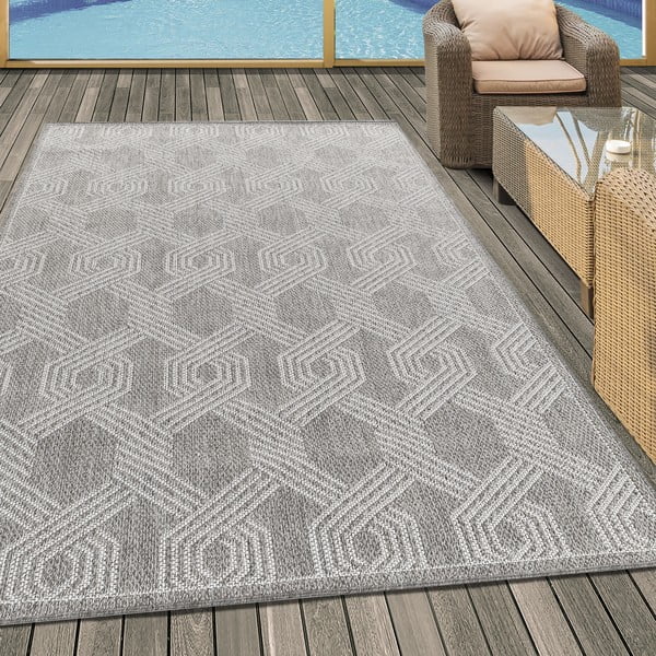 Szürke kültéri szőnyeg 160x230 cm Aruba – Ayyildiz Carpets-image-1