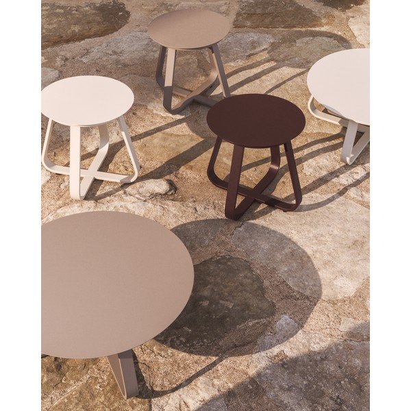 Fém kerek kerti kisasztal ø 48 cm Tamaris – Kave Home-image-1