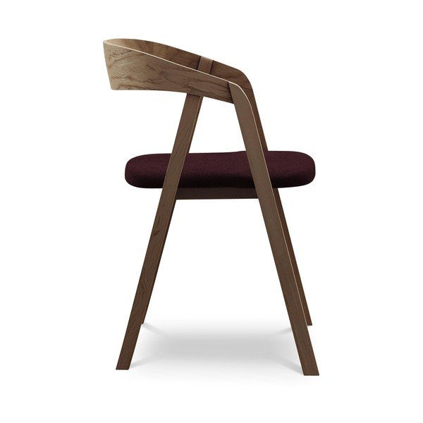 Borvörös tömörfa étkezőfotel Erika – Makamii-image-2