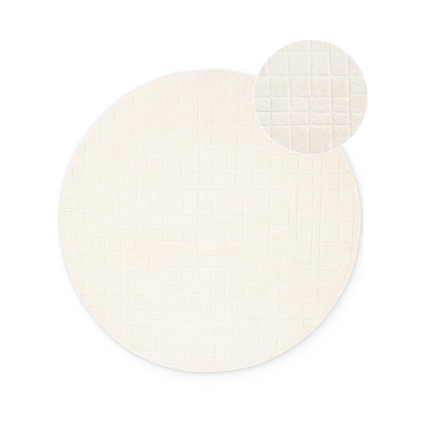 Krémszínű gyapjú kerek szőnyeg ø 160 cm Kenso – Villeroy&Boch