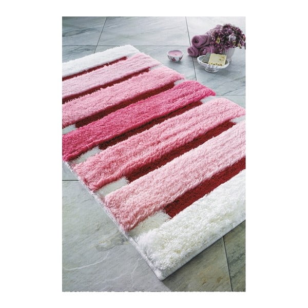Parsa rózsaszín fürdőszobai szőnyeg, 60 x 100 cm
