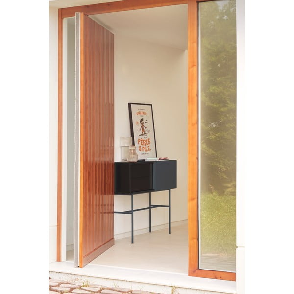 Fekete-antracitszürke konzolasztal 35x110 cm Nube – Teulat-image-1