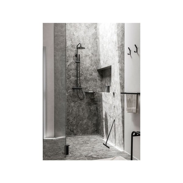 Rim fekete fürdőszobai vízlehúzó tartóval, szélesség 30 cm - Zone-image-3