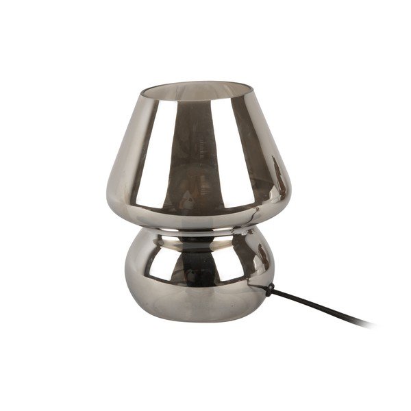 Glass ezüstszínű üveg asztali lámpa, magasság 18 cm - Leitmotiv-image-2