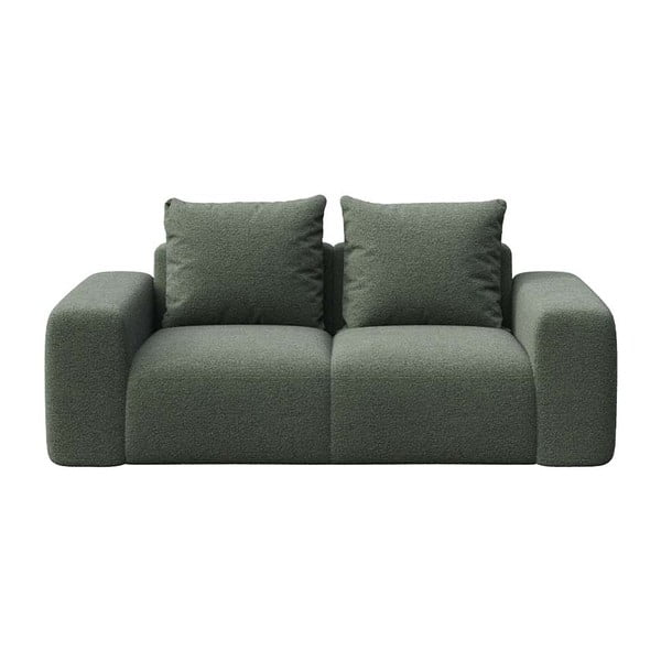 Zöld buklé kanapé 212 cm Feiro – MESONICA