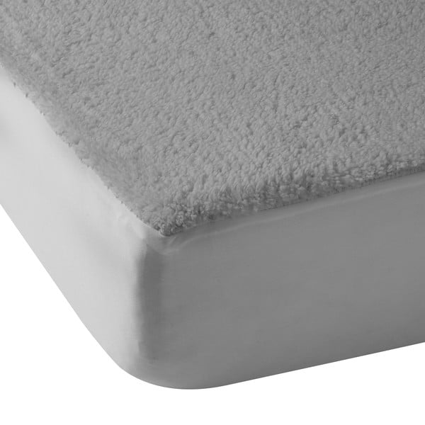 Szürke gumis mikroplüss lepedő 90x190 cm Thermal Sherpa – Catherine Lansfield