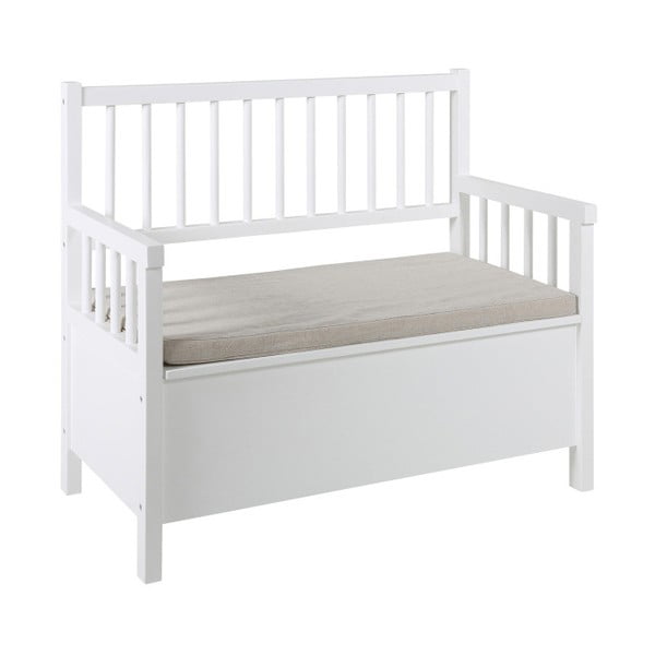 Assila fehér ülőpad tárolóhellyel - Actona-image-1