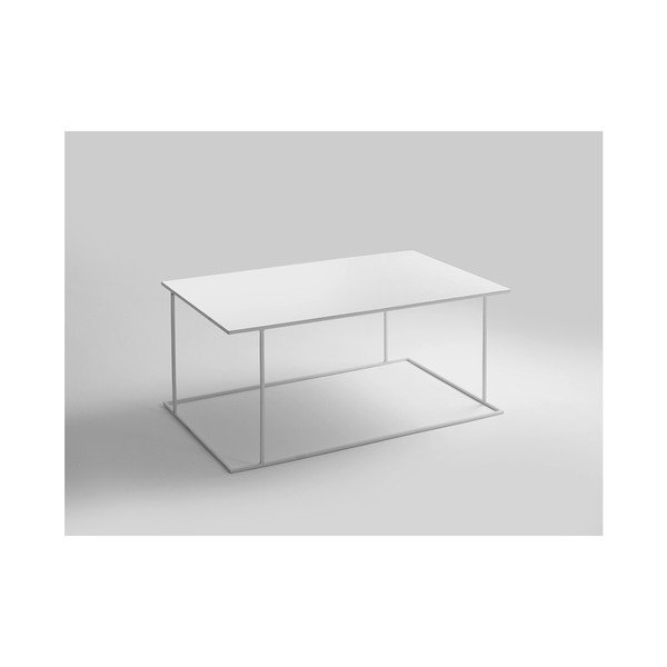 Walt fehér dohányzóasztal, hossza 100 cm - Custom Form-image-1